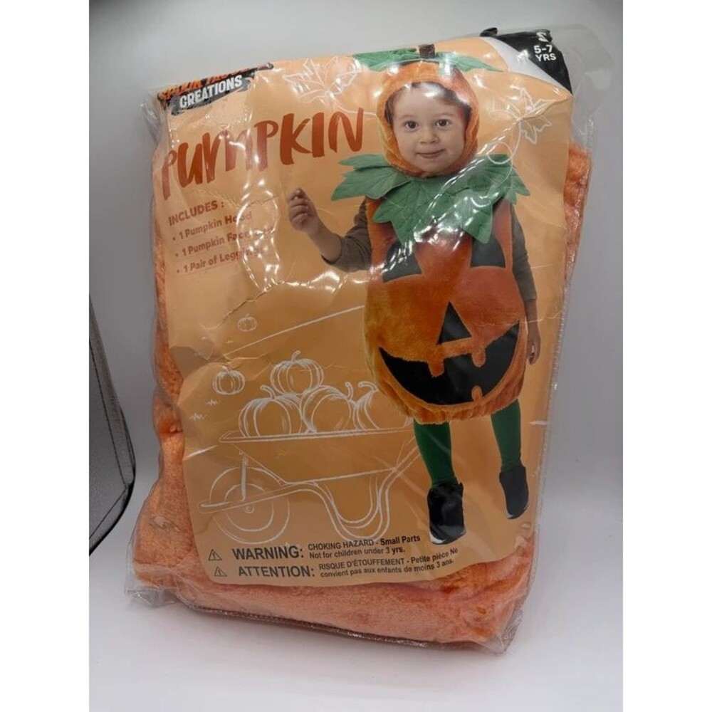 Pumpkin Costume age 5-7yrs  New unisex sz S